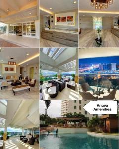 un collage de photos de différentes pièces et meubles dans l'établissement Anuva Lovely Homes, à Manille