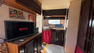 Kuchyň nebo kuchyňský kout v ubytování Caravan Experience
