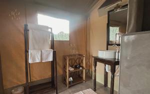 Koupelna v ubytování Lion's Cradle