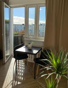 Μπαλκόνι ή βεράντα στο Przytulne Studio Blisko Morza