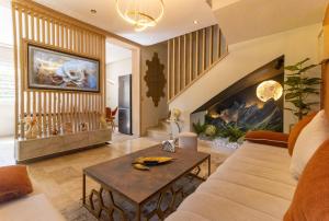 Posezení v ubytování L Évasion ZEN Duplex d Exception Entre Plage et Serenite
