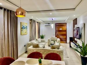 Posezení v ubytování Madrid Suite