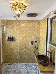 Koupelna v ubytování La Chocita del Jarama