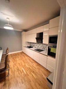 Kuchyň nebo kuchyňský kout v ubytování FF Accomodation