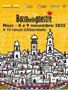 a poster for a concert with a city skyline at Soggiornare In Centro in Alberobello
