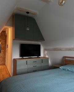 Postel nebo postele na pokoji v ubytování Zmaj 28