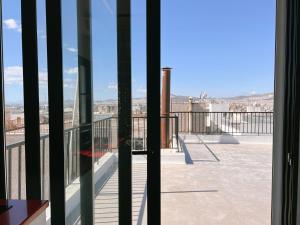 a view from the balcony of a building at Loft 360' Acropolis in Mesochórion
