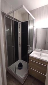 Koupelna v ubytování Les Portes de la Vanoise 305B-206B-306B