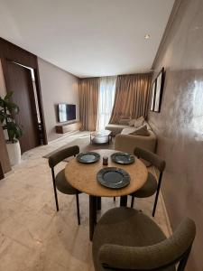 Posezení v ubytování Luxury apartment near CFC