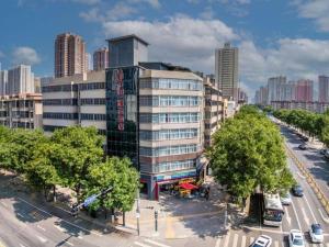 an overhead view of a building in a city at City 118 Selected Hotel Xi'an Fengcheng Nan Road in Xi'an