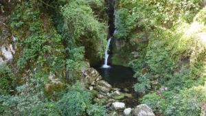 a waterfall in the middle of a forest at Dimora Visconti in San Demetrio neʼ Vestini +63 photos