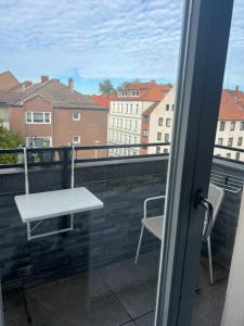 Balkón nebo terasa v ubytování Hannover
