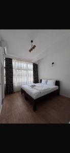 プリズレンにあるIn Time Apartmentの部屋の中に大きなベッドがある寝室