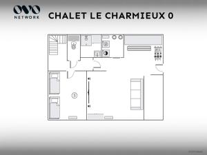 Un plano de un Chatelle Le Champaign en Chalet Le Charmieux - OVO Network, en Le Grand-Bornand
