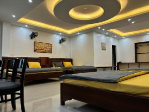 Posezení v ubytování Ju Mông Hostel