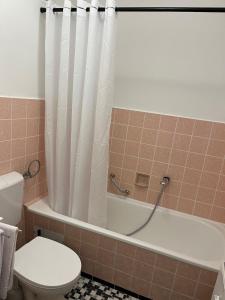 Koupelna v ubytování Casa Castaña