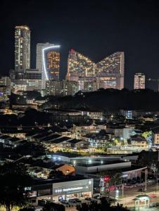 Nespecifikovaný výhled na destinaci Melaka nebo výhled na město při pohledu z apartmánu