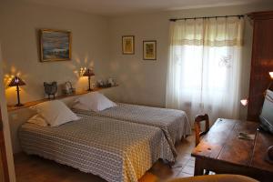 Postel nebo postele na pokoji v ubytování B&B La Badelle