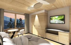 Μια τηλεόραση ή/και κέντρο ψυχαγωγίας στο Damelis - B&B Adults Only