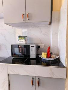 Kuchyň nebo kuchyňský kout v ubytování Amara suites ongata Rongai