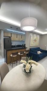 Η κουζίνα ή μικρή κουζίνα στο Comfort Jardins - Apartamento completo em frente ao Shopping Jardins