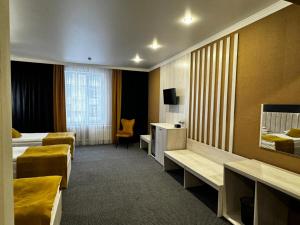 Χώρος καθιστικού στο Гостиница БУРСА