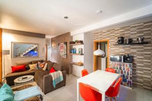 Χώρος καθιστικού στο Casita Azul