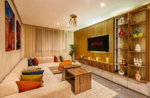 Χώρος καθιστικού στο Appartement Centre Ville Gueliz