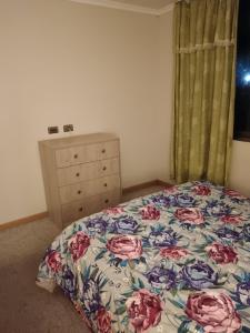 Ένα ή περισσότερα κρεβάτια σε δωμάτιο στο Apartamento viña del mar +4 φωτογραφίες