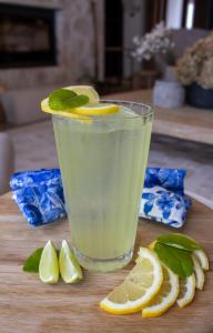 a glass of lemonade with a slice of lime at The Alexander Estate in Good Hope +17 photos