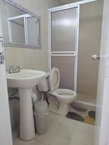 Koupelna v ubytování VILLA IRIS