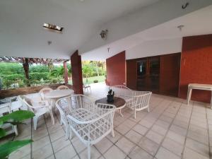 TV a/nebo společenská místnost v ubytování Casa agradável no Pontal de Maria Farinha