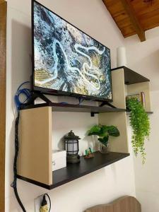 Køkken eller tekøkken på Hostel Recanto Verde