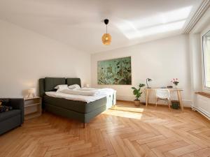 Ένα ή περισσότερα κρεβάτια σε δωμάτιο στο Stadtwohnung Lilly