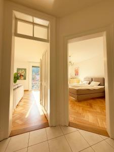 Ένα ή περισσότερα κρεβάτια σε δωμάτιο στο Stadtwohnung Lilly