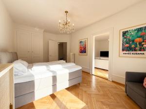 Ένα ή περισσότερα κρεβάτια σε δωμάτιο στο Stadtwohnung Lilly