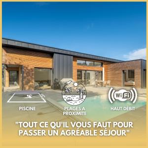 a rendering of the front of a house with the text tour e cull yours fault at Villa Loki - A 700m de la mer ! in Locquirec