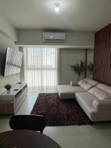 Zona d'estar a Depa con Cocina, Sala, Comedor y Alberca