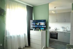 Køkken eller tekøkken på Apartament Staromiejski