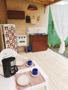 Η κουζίνα ή μικρή κουζίνα στο Green Lodge Eco Life