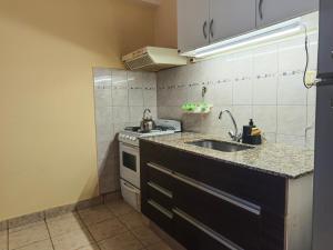 Kuchyň nebo kuchyňský kout v ubytování Keóken - Frente al Hiper Tehuelche