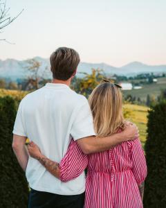 a man and a woman hugging each other at Willa Paula in Ząb +160 photos