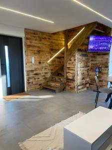 Χώρος καθιστικού στο Domek na Horbie