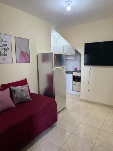 Kuchyň nebo kuchyňský kout v ubytování Casa de vidro mirante da Boa Vista do