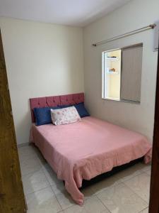 Postel nebo postele na pokoji v ubytování Casa de vidro mirante da Boa Vista do