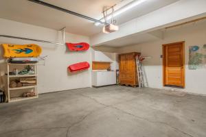 an empty room with a kitchen and a door at Snowcreek V 756 in Mammoth Lakes +15 photos