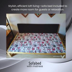 a bed with lots of dollar bills on it at Belnidoloft apartment near airport unit1 in El Nido
