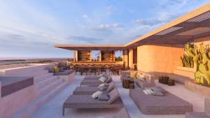 Khu vực ghế ngồi tại Luxury Villas By Awa Holbox - Beachfront