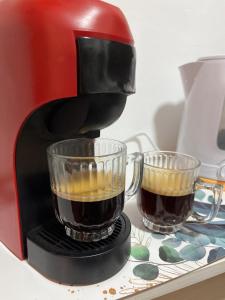 Příslušenství pro přípravu čaje a kávy v ubytování 9 de Julio Tempo