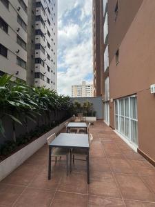 Balkón nebo terasa v ubytování Studio perto do Allianz Parque - estacionamento e piscina + 103 fotografií